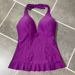 Shore Shapes purple Tankini Top size 8